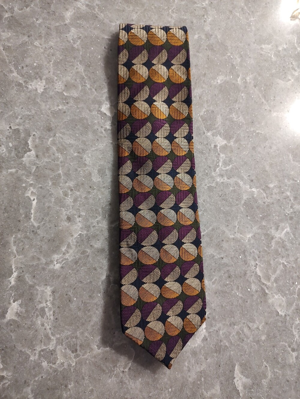 Metropolitan view tie imported all silk sewn in USA